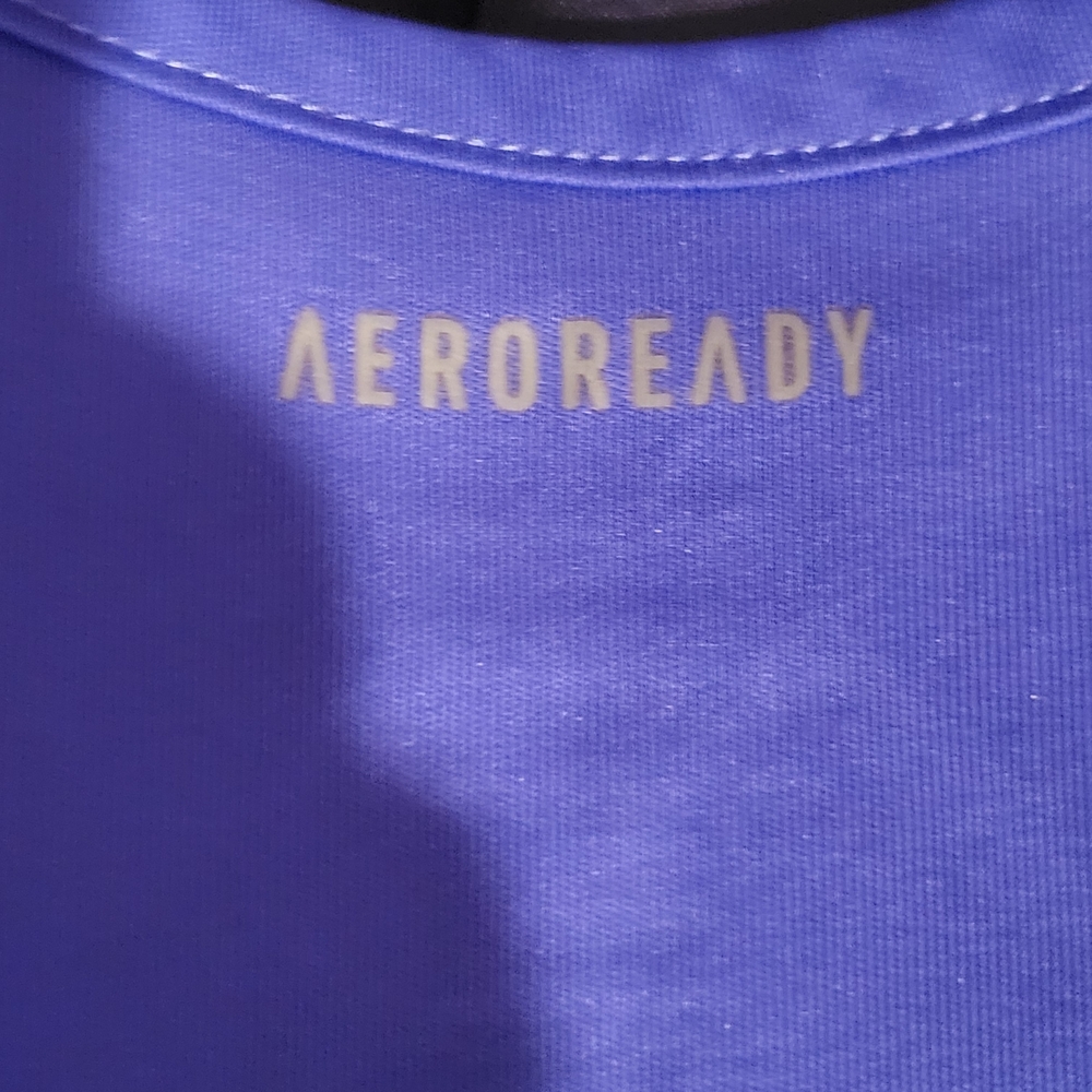 adidas Aeroready Purple Short Sleeve Tee